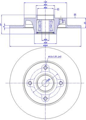 CAR 142.1316 - Тормозной диск autospares.lv