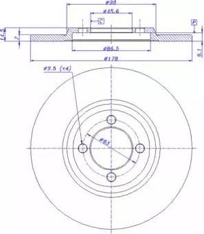 Textar 98200014101 - Тормозной диск autospares.lv