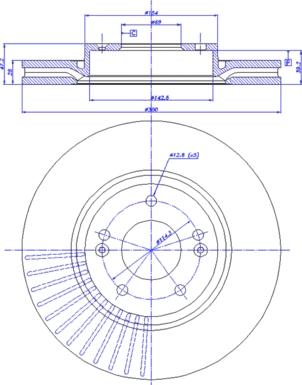 CAR 142.1383 - Тормозной диск autospares.lv