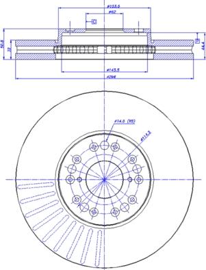 CAR 17218 - Тормозной диск autospares.lv