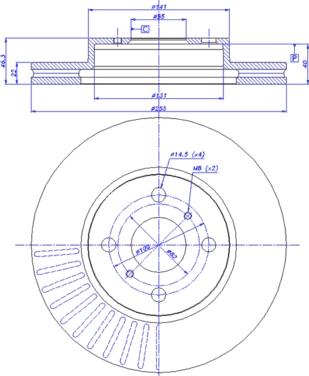 CAR 142.1332 - Тормозной диск autospares.lv