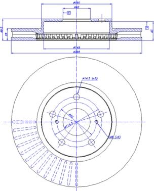 CAR 142.1290 - Тормозной диск autospares.lv