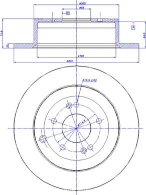 CAR 142.1293 - Тормозной диск autospares.lv