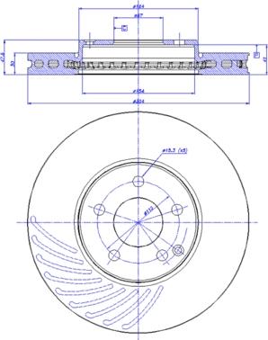 Metelli 23-0965 - Тормозной диск autospares.lv