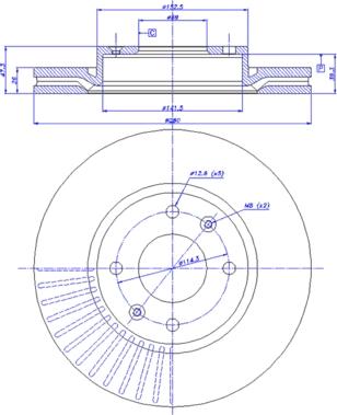 CAR 142.1262 - Тормозной диск autospares.lv