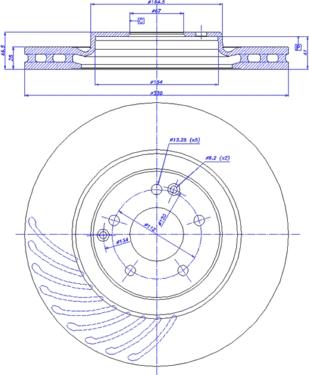 CAR 142.1206 - Тормозной диск autospares.lv