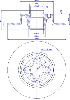 CAR 142.1219 - Тормозной диск autospares.lv