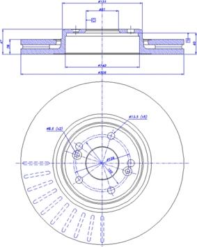 CAR 142.1215 - Тормозной диск autospares.lv