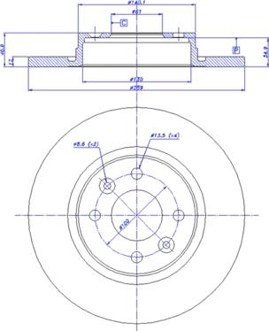 CAR 142.1216 - Тормозной диск autospares.lv