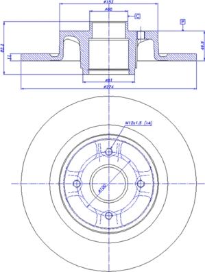 CAR 142.1218 - Тормозной диск autospares.lv