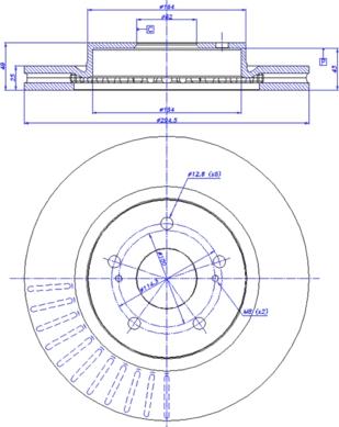 CAR 142.1289 - Тормозной диск autospares.lv