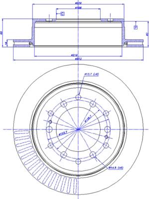 CAR 142.1282 - Тормозной диск autospares.lv