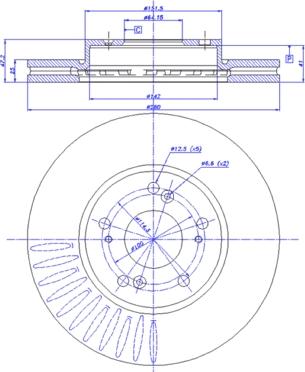 CAR 142.1236 - Тормозной диск autospares.lv