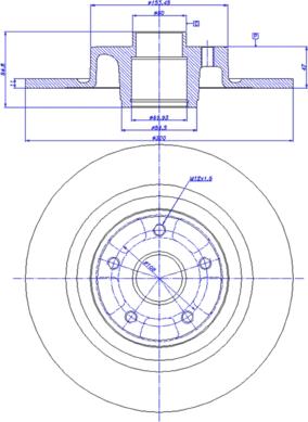 CAR 142.1230 - Тормозной диск autospares.lv