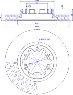 CAR BS7383 - Тормозной диск autospares.lv