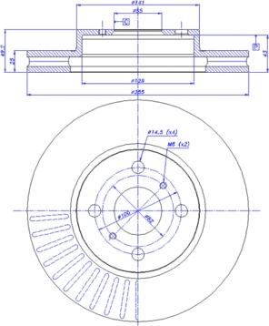 CAR 142.1233 - Тормозной диск autospares.lv