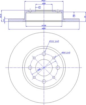 CAR 142.1232 - Тормозной диск autospares.lv