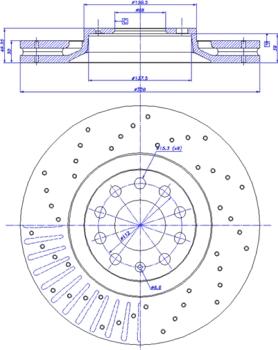 CAR BS 8829 - Тормозной диск autospares.lv