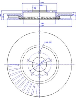 CAR 142.1746 - Тормозной диск autospares.lv