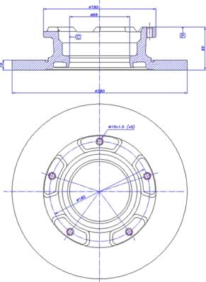 CAR 142.1765 - Тормозной диск autospares.lv