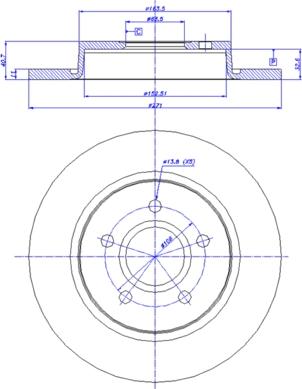 CAR 142.1708 - Тормозной диск autospares.lv