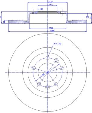 CAR 142.1718 - Тормозной диск autospares.lv