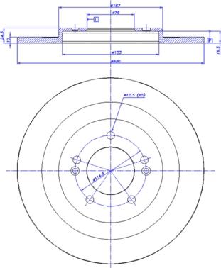 CAR 142.1736 - Тормозной диск autospares.lv