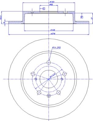 CAR 142.1730 - Тормозной диск autospares.lv