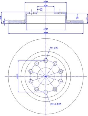 CAR 142.1729 - Тормозной диск autospares.lv