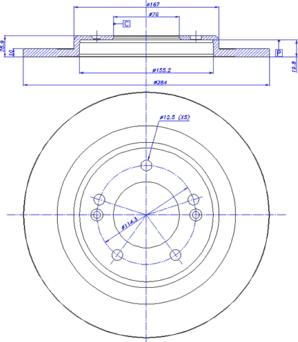 CAR 142.1775 - Тормозной диск autospares.lv