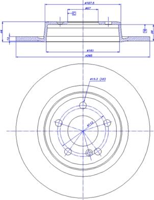 CAR 142.1776 - Тормозной диск autospares.lv