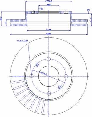 CAR 142.895 - Тормозной диск autospares.lv