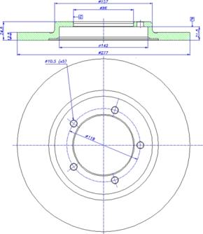 CAR 142.898 - Тормозной диск autospares.lv