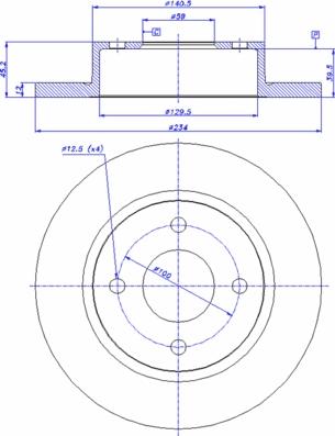 CAR 142.893 - Тормозной диск autospares.lv