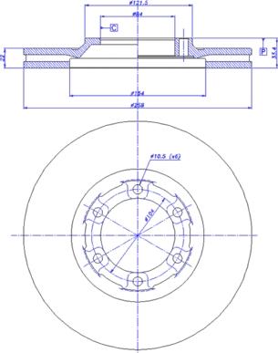 CAR 142.845 - Тормозной диск autospares.lv