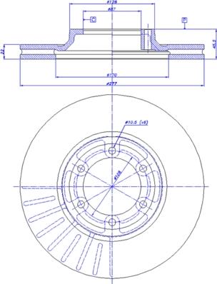 CAR 142.846 - Тормозной диск autospares.lv