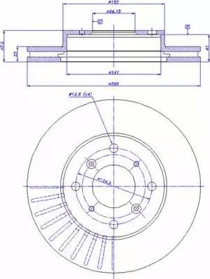 Kager 37-0855 - Тормозной диск autospares.lv