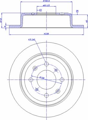 CAR 142.853 - Тормозной диск autospares.lv