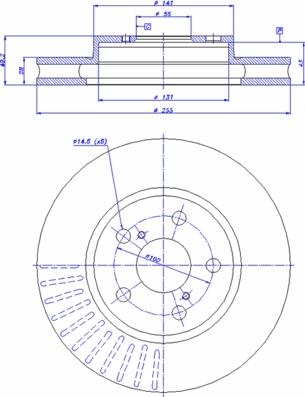 CAR 142.864 - Тормозной диск autospares.lv