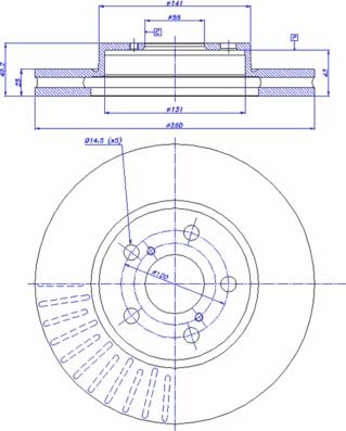 CAR 142.863 - Тормозной диск autospares.lv