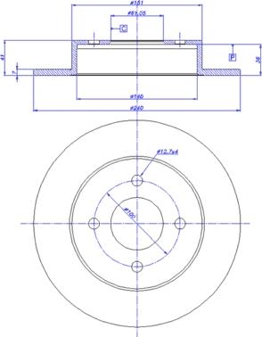 CAR 142.811 - Тормозной диск autospares.lv