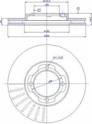 CAR 142.817 - Тормозной диск autospares.lv