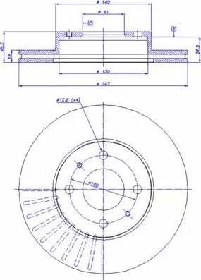 CAR 142.881 - Тормозной диск autospares.lv