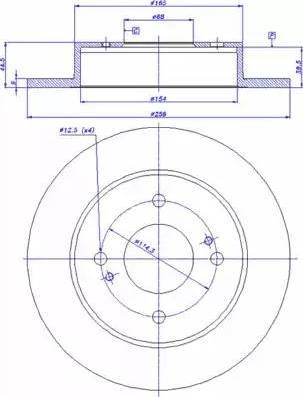 CAR 142.871 - Тормозной диск autospares.lv