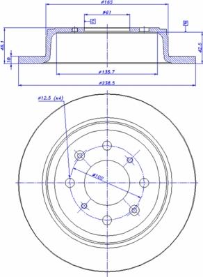 CAR 142.308 - Тормозной диск autospares.lv