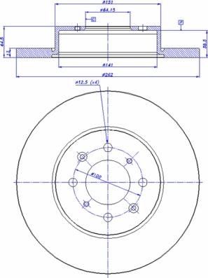 CAR 142.307 - Тормозной диск autospares.lv