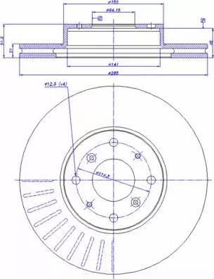 CAR 142.314 - Тормозной диск autospares.lv