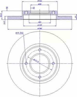 CAR 142.323 - Тормозной диск autospares.lv