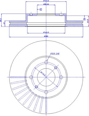 CAR 142.374 - Тормозной диск autospares.lv