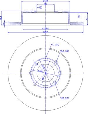 CAR 142.295 - Тормозной диск autospares.lv